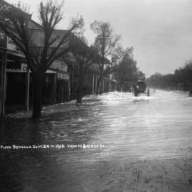 Flooding in Bridge Street  Benalla, September 24th 1916.