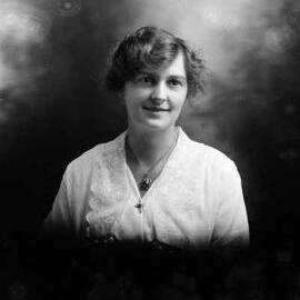 Studio portrait of  Miss [or Mrs.] Rigby.