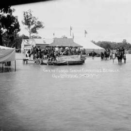 The Benalla Showgrounds in flood on 2nd October 1906.