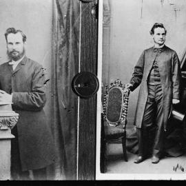 Full-length studio portraits of an unidentified man.
