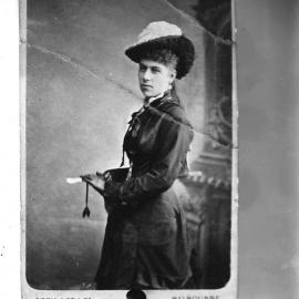 Studio portrait of an unidentified young woman.