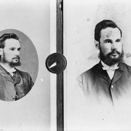 Head and shoulders studio portraits of an unidentified man.