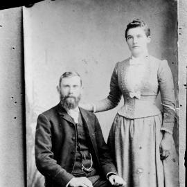 Portrait of an unidentified man and woman.