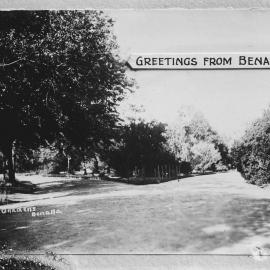 A greeting card showing the Botanical Gardens in Benalla.