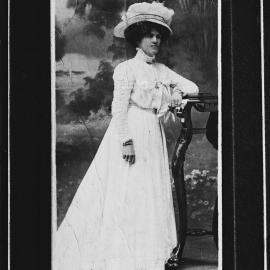 [Full-body portrait of female member of] Ashmead [family]