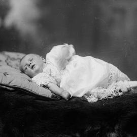 Studio portrait of an unidentified baby.