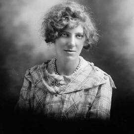 Studio portrait of  Mrs. Hodges.