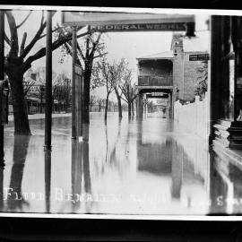 Nunn Street Benalla in flood, 24th September 1916.