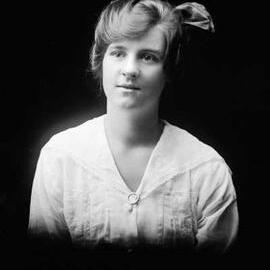 Studio portrait of  Mrs. O'Brien.