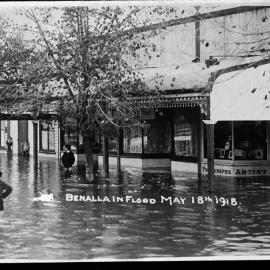 Flooding in central Benalla, May 18th 1918.