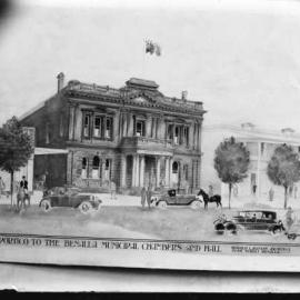 Benalla Municipal Chambers and Hall portico.