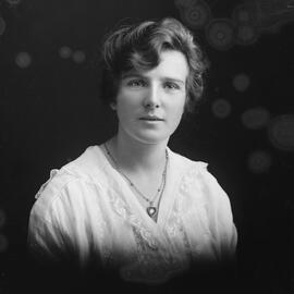 Studio portrait of Miss Malone or Maloney.
