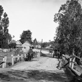 A rural scene on a country road, possibly near Benalla.