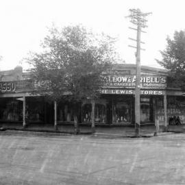 Premises of The Lewis Stores Pty. Ltd., general merchants in Benalla.