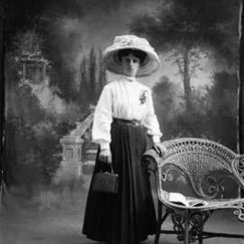 Studio portrait of Miss [or Mrs.] Harris.