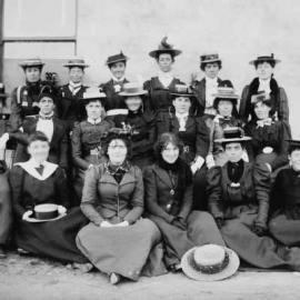 Unidentified posed group of  women at Benalla.