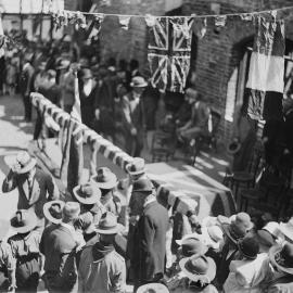 An unknown civic ceremony in Benalla.
