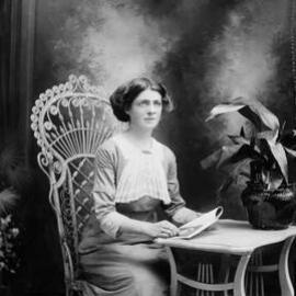 Studio portrait of Miss Hill.