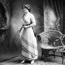 Studio full-length portrait of Miss Stowell.