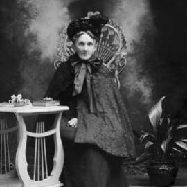 Studio portrait of  Mrs. Tonkin.