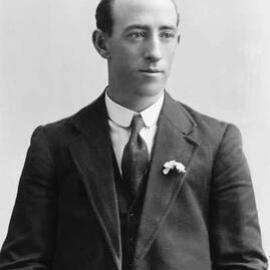 Studio portrait of a young man.  Family name O’Donnell.