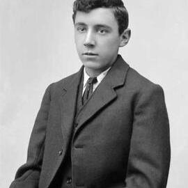Portrait of a teenage male.   Family name Brewer.