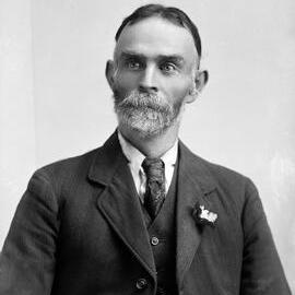 Portrait of a whiskered man.   Family name Carlyn or Carlyon.