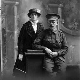 Studio portrait of Mr. & Mrs. Robinson.