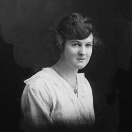 Studio portrait of Miss Malone or Maloney.