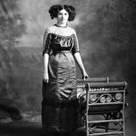 Studio portrait of Miss Meikle [or Meihle].