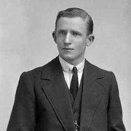 Portrait of a young man.  Family name Beasley.