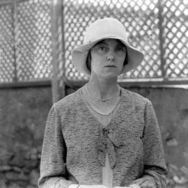 An outdoor portrait of an unidentified woman.