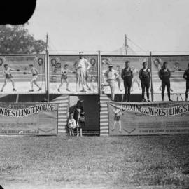 Harry Johns Boxing and Wrestling Troup tent stadium.