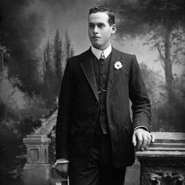 Studio portrait of a well dressed young man.