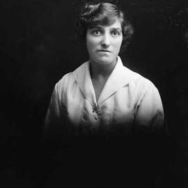 Studio portrait of Mrs. Clarke.