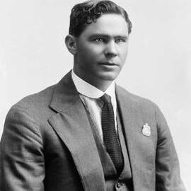 Studio portrait of a man in a three-piece suit.  Family name Bates.