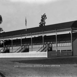 The grandstand at the Benalla Show Grounds.