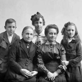 Studio group portrait .  Family name Challis.