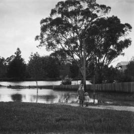 A flooded rural landscape at  Benalla.