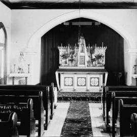 Interior view of the chapel at the Convent of Our Lady of the Angels, Benalla.