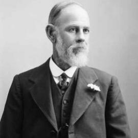 Portrait of a seated man.   Family name Myrer or similar.