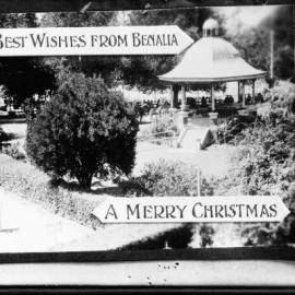 The Benalla Botanical Gardens and Band Rotunda.