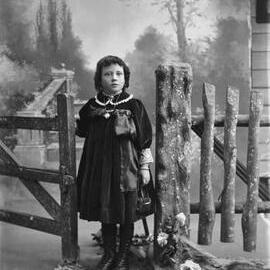 Studio portrait of a young girl. Family name Clark.