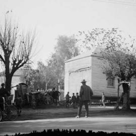 Relocation of a building in Nunn Street Benalla, next to William Howship's business.
