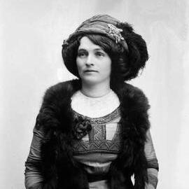 An indoor portrait of Mrs. Walsh.