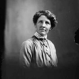 Studio portrait of an unidentified woman.