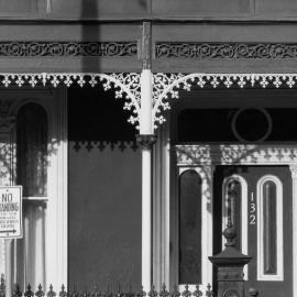 The verandah of a house in Nicholson Street, Fitzroy, Melbourne.