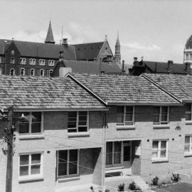 A view over part of the St Laurence Housing Estate from the roof of number 35 Hanover Street, Fitzroy, Melbourne.