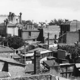 A view from the roof of number 35 Hanover Street, Fitzroy, Melbourne.