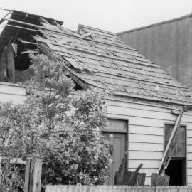 A house being demolished in Hanover Street, Fitzroy, Melbourne.